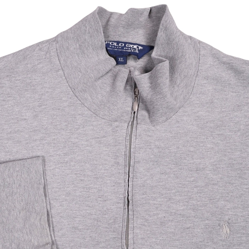Polo Golf Ralph Lauren 1/4 Zip Pullover Long Sleeve Gray XL - Flaw